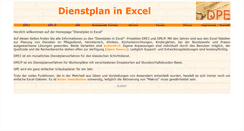 Desktop Screenshot of dienstplan-in-excel.de